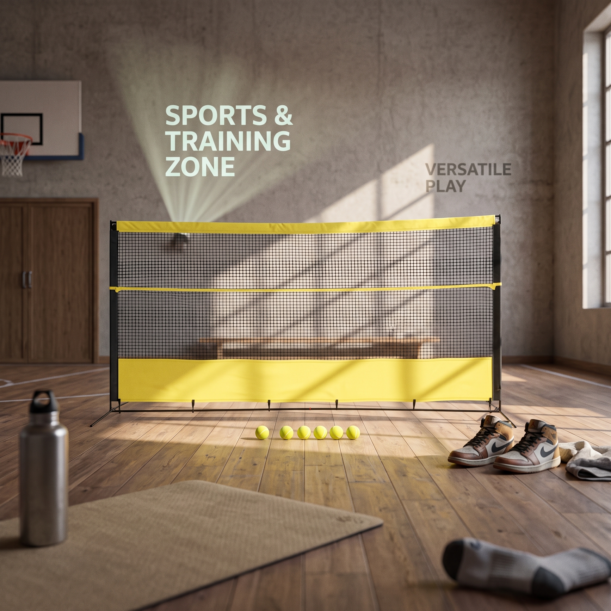Sports Equipment Training - Tennis Rebound Net with Bag Heavy