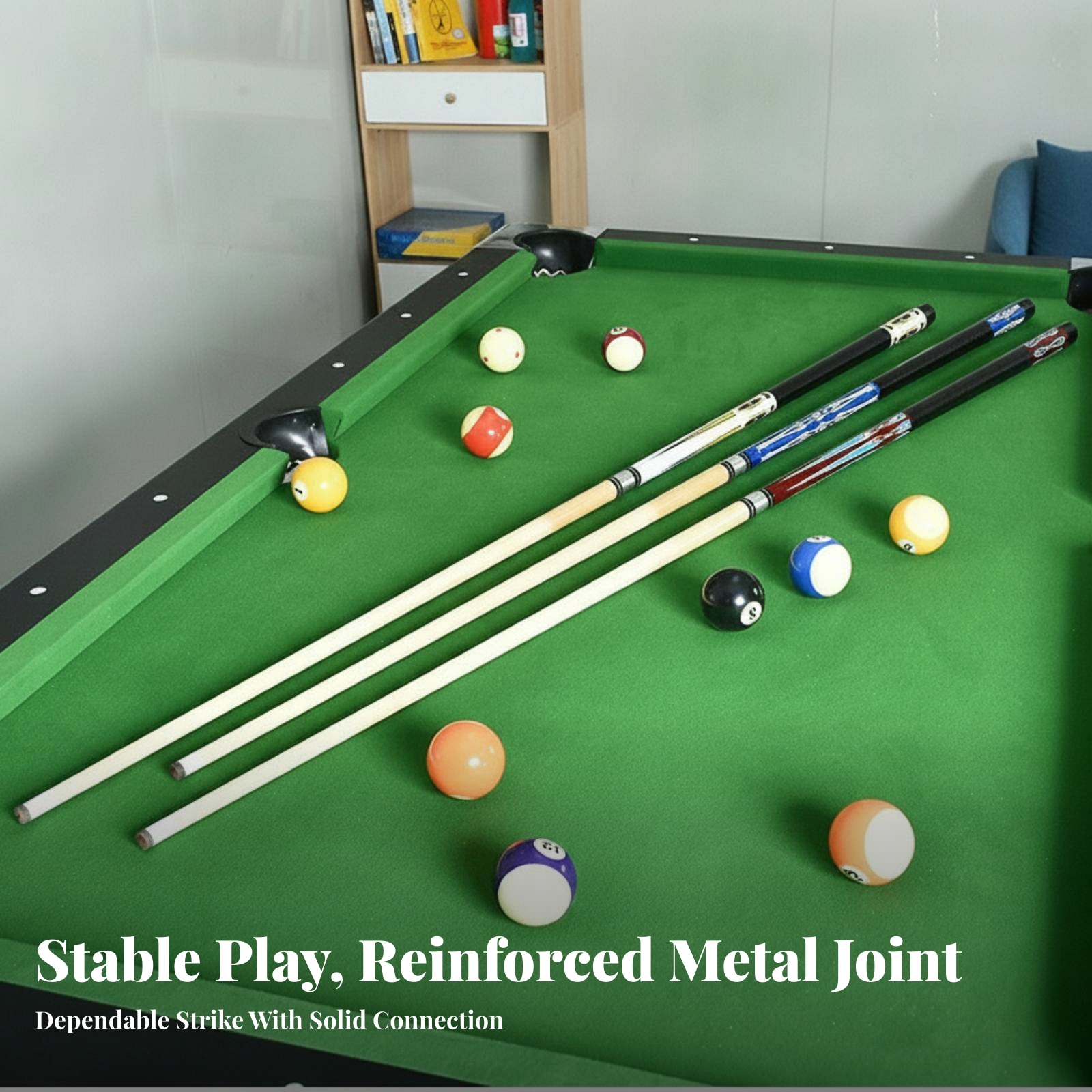 Sports Equipment In Chinese - Two-Piece Pool Cue Textured Grip Chinese