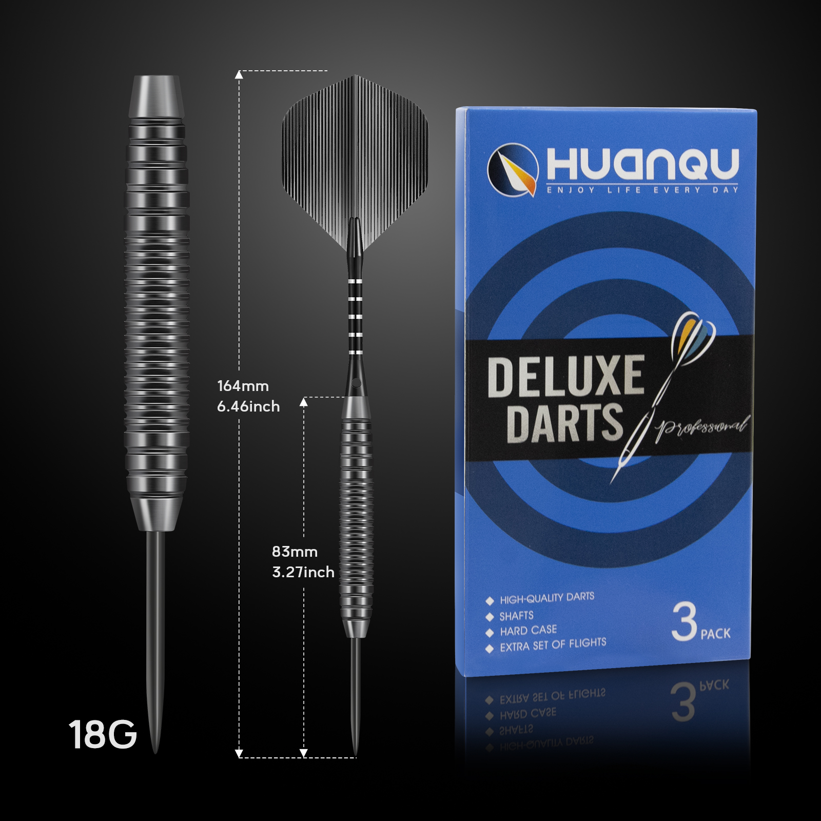 Huanqu 18g Iron Hard-Tip Dart  - مراجعة Sports Equipment In Flight وسعره