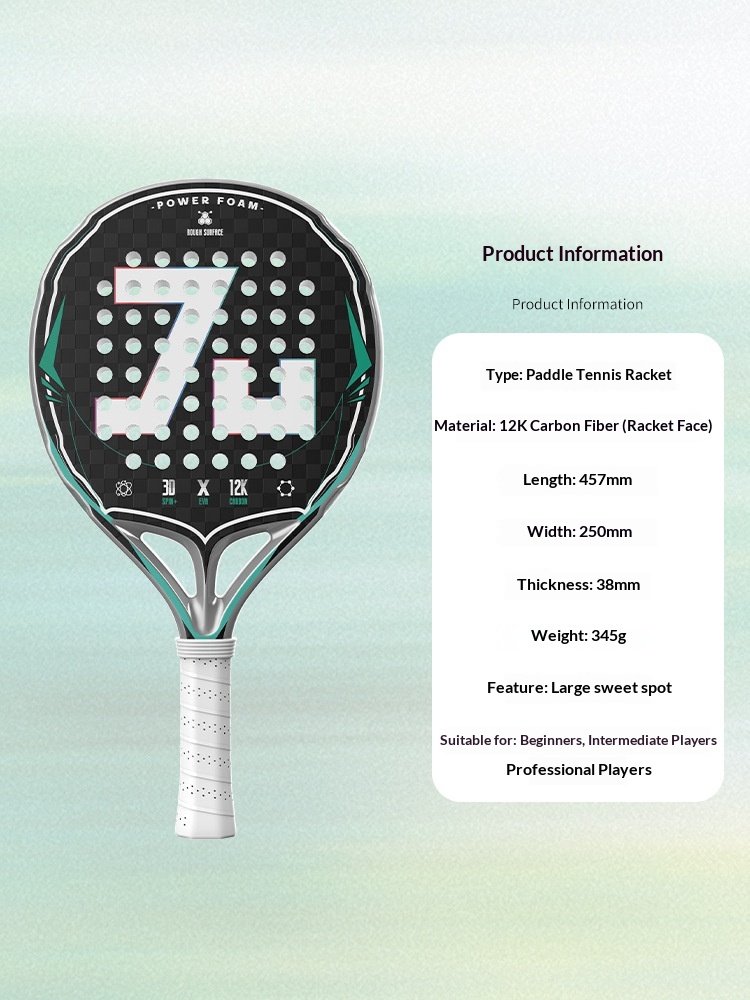 Carbon fiber material 12K kevl - مراجعة Padel Racket Carbon وسعره