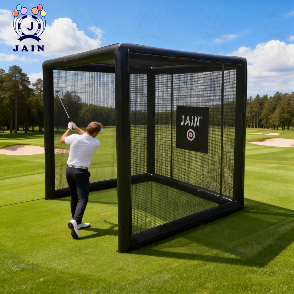 Stock! PVC Inflatable Golf Sim - مراجعة Sports Equipment Rental وسعره