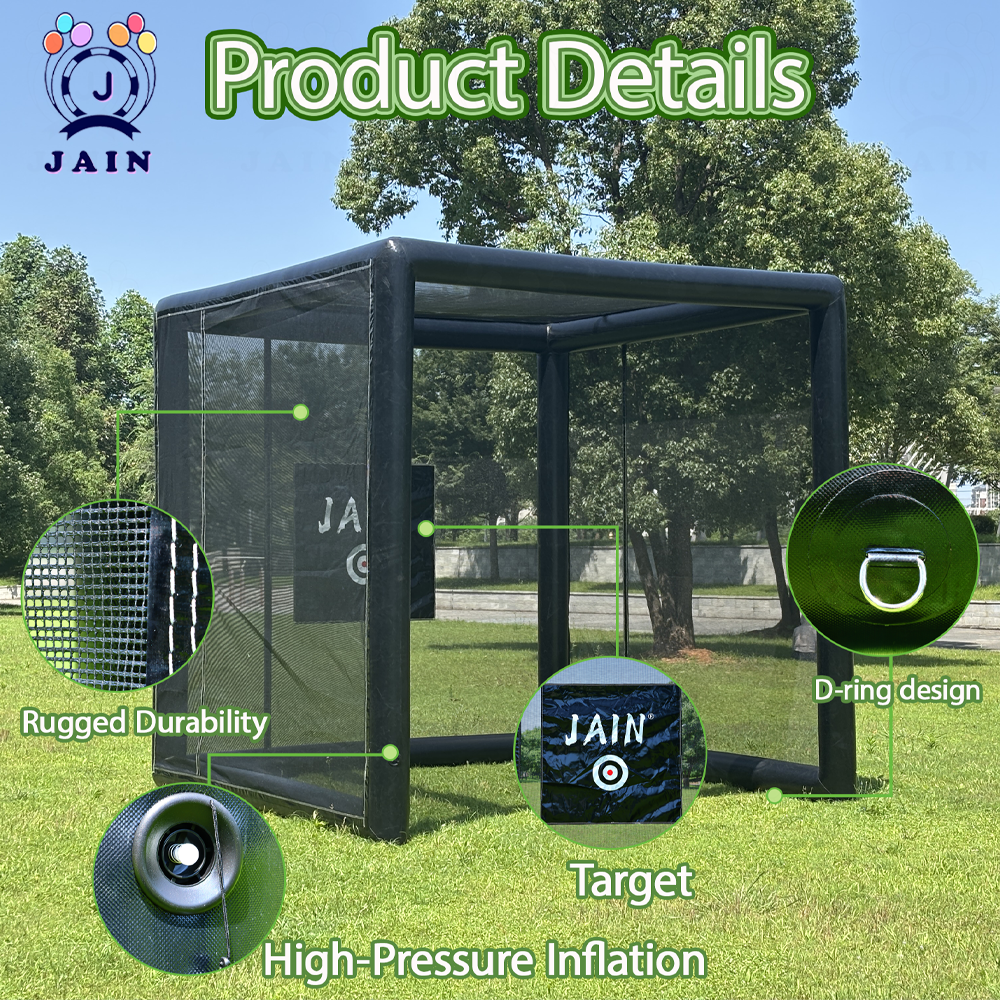Stock! PVC Inflatable Golf Sim - مراجعة Sports Equipment Rental وسعره