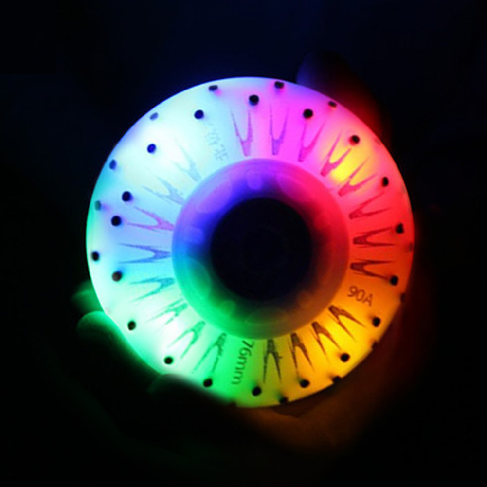 1pcs Colorful Light Roller Ska - مراجعة Roller Skate Inline وسعره