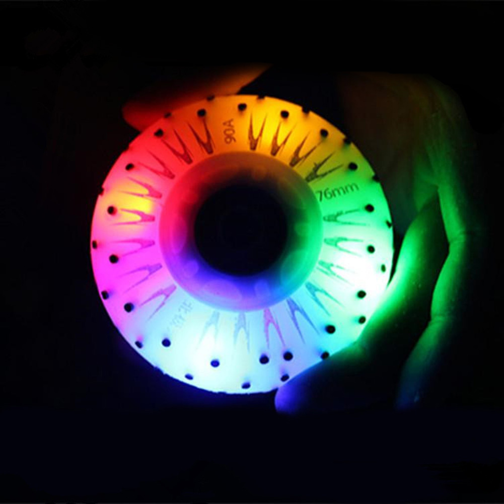 1pcs Colorful Light Roller Ska - مراجعة Roller Skate Inline وسعره