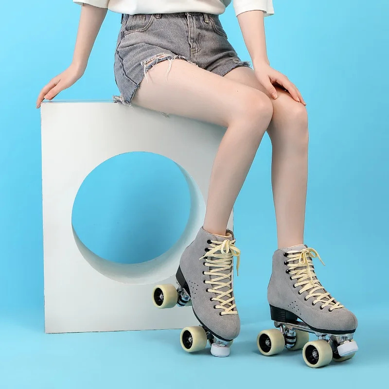 Unisex Double Line Roller Skat - مراجعة Roller Skate Inline وسعره