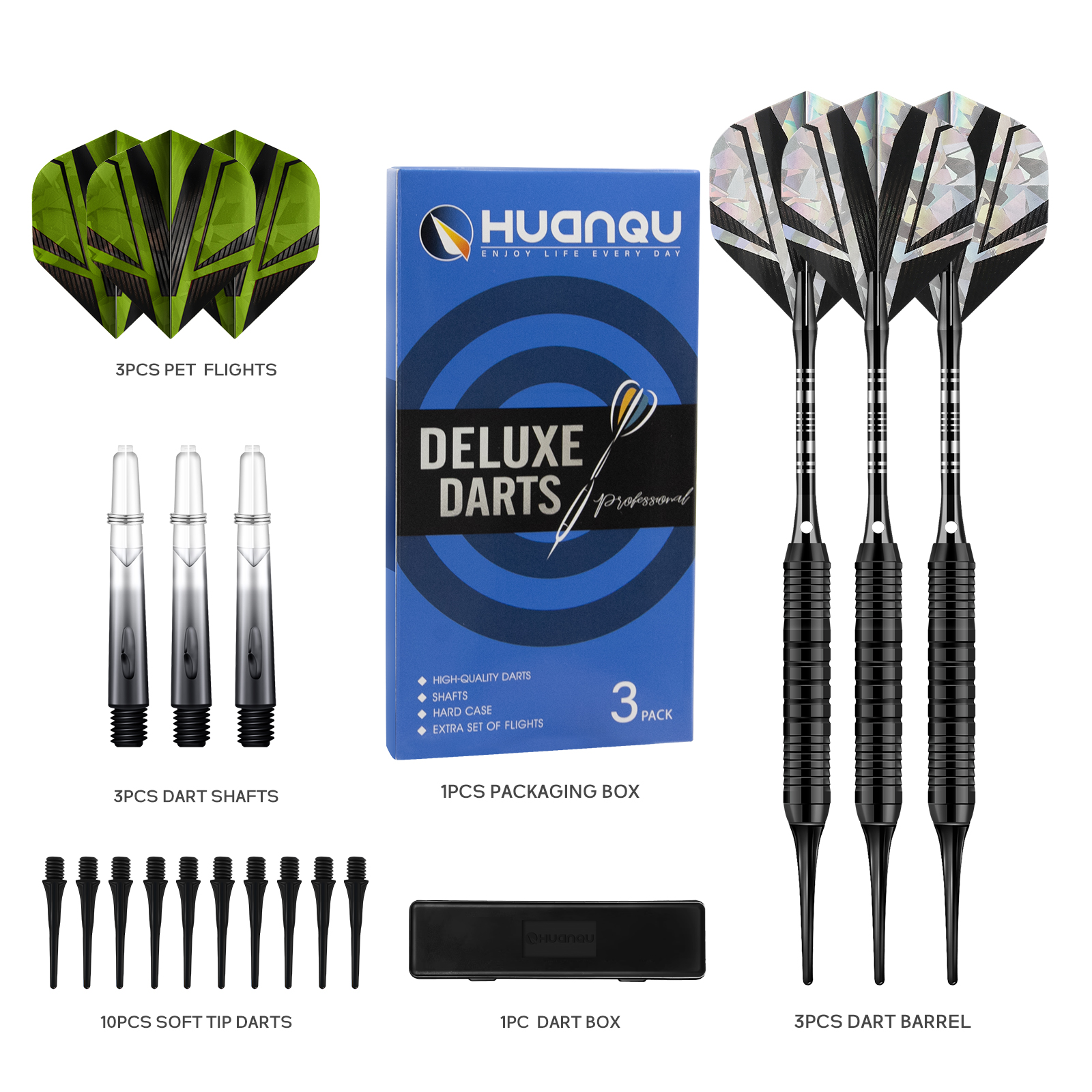 Huanqu Universal Iron Dart Set - مراجعة Sports Equipment In Flight وسعره