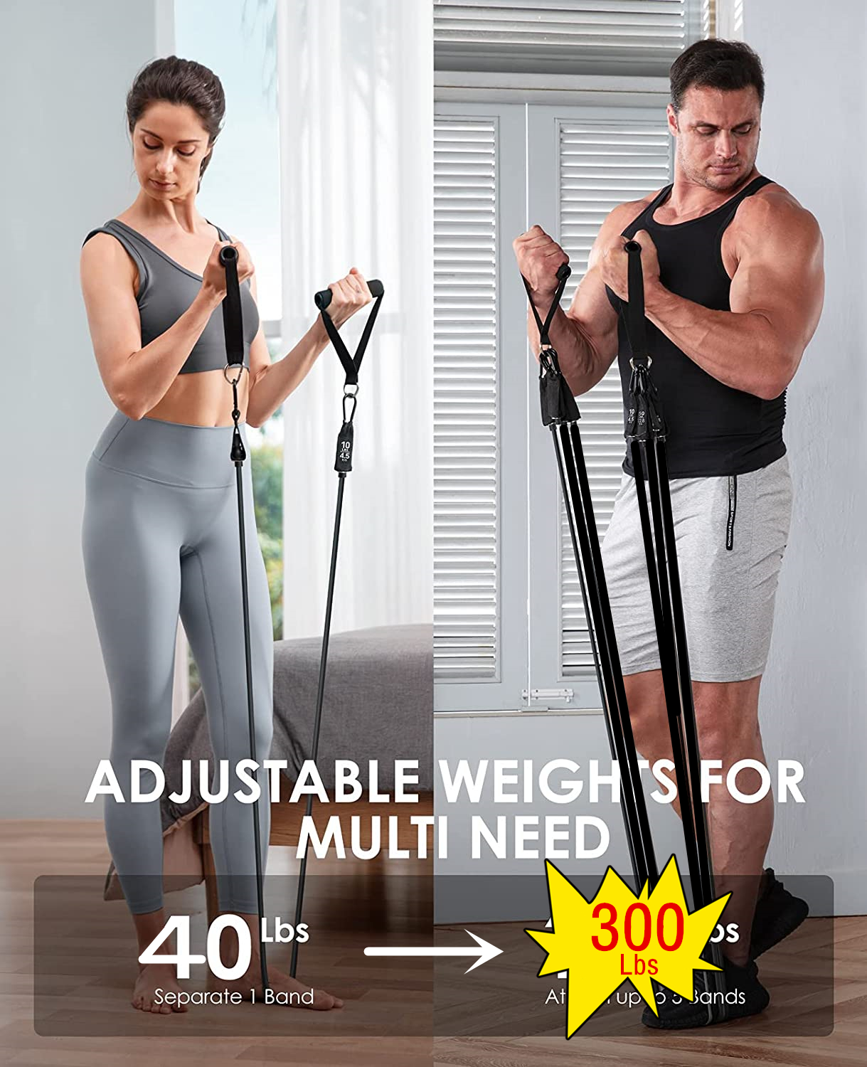 300lb Fitness Booty Resistance - مراجعة Sports Equipment Images وسعره