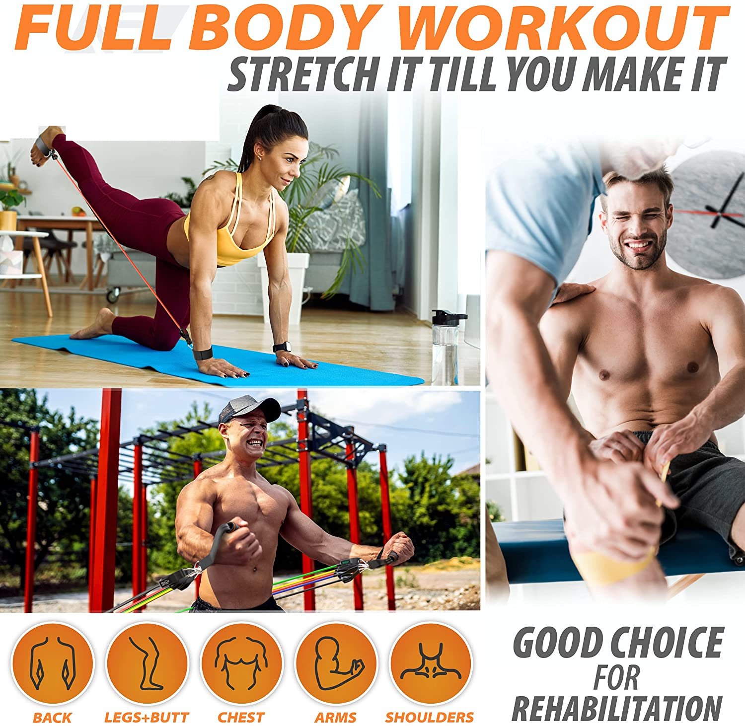 300lb Fitness Booty Resistance - مراجعة Sports Equipment Images وسعره